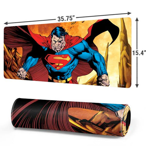 DC Comics Superman Action Pose Art By Jim Lee Gaming Mouse Pad